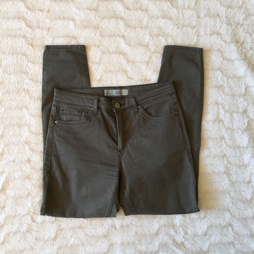 Topshop Leigh Moto Skinny Jeans Sz 28